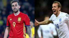 España vs Inglaterra: Paco Alcácer, el nuevo '9' de la 'Roja', contra Harry Kane, el 'huracán' que dejó de soplar