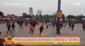 Nuevas imágenes del enfrentamiento entre Hinchas de Alianza Lima en el Estadio Nacional [VIDEO]