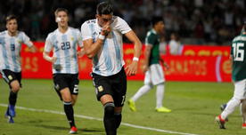 Argentina vs México: Tremendo cabezazo de Ramiro Funes Mori para el primer gol [VIDEO]