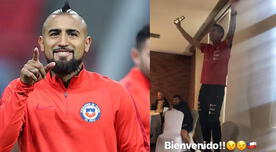 Arturo Vidal compartió el peculiar bautizo que tuvo Andrés Vilches en la Selección Chilena [VIDEO]