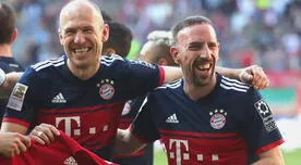Bayern Múnich anuncia la marcha de Robben y Ribéry a final de temporada