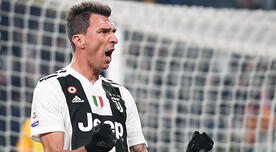 Juventus venció 1-0 a la Roma con anotación de Mario Mandzukic
