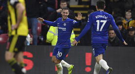 Con doblete de Hazard, Chelsea venció 2-1 a Watford en el Boxing Day de la Premier League [RESUMEN Y GOLES]