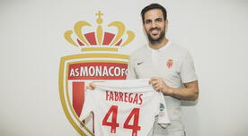 ¡Con la dorsal 44! Cesc Fábregas firmó por AS Mónaco hasta el 2022