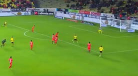 El increíble gol que se falló Edison Flores solo frente al portero ante Veracruz [VIDEO]