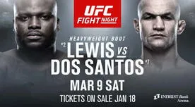 UFC EN VIVO | Derrick Lewis vs. Juniors dos Santos: Guía de canales de televisión, horarios y cartelera completa del UFC Fight Night Wichita