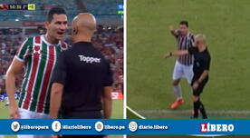 Paulo Henrique Ganso fue expulsado durante el Flamengo-Fluminense por agredir al cuarto árbitro [VIDEO]