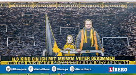 Bundesliga: Hinchada del Borussia Dortmund presentó alucinante mosaico 