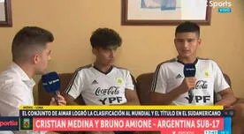 Jugadores de Sub-17 de Argentina restaron importancia a rumores de supuesta 'echada' ante Ecuador