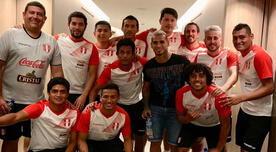 Selección Peruana: Miguel Trauco visitó a la equipo de fútbol playa en Brasil