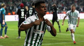 Paolo Hurtado marcó en el triunfo del Konyaspor tras letal contragolpe [VIDEO]