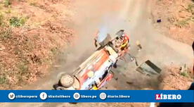 Piloto sufre terrible accidente en el Rally Mundial [VIDEO]