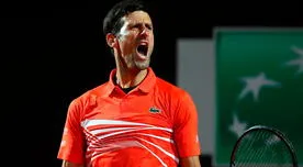 Novak Djokovic a semifinales del Abierto de Roma tras vencer a Juan Martín del Potro