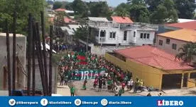 Marathón vs Motagua: Policía gaseó a barristas camino al estadio [VIDEO]