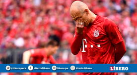 Arjen Robben estaría analizando retirarse del fútbol tras abandonar el Bayern Múnich