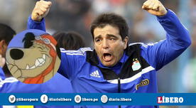 La peculiar celebración de Claudio Vivas en el tercer gol de Sporting Cristal