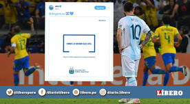 Brasil vs Argentina: La polémica publicación de la AFA respaldando las quejas de Messi contra el VAR 