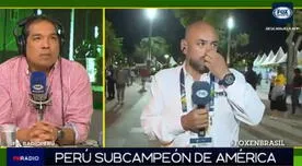 Peter Arévalo echó a llorar en plena transmisión tras derrota de Perú en Copa América