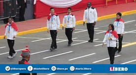 Gladys Tejeda y los medallistas peruanos de Lima 2019 desfilaron en la Gran Parada Militar [VIDEO] 