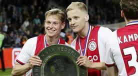 Frenkie De Jong sobre Van de Beek: "Se merece ir al Real Madrid, pero preferiría que se quede en el Ajax"