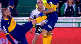 Boca vs Banfield: El increíble planchazo de De Rossi al abdomen de su propio compañero [VIDEO]