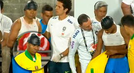 Perú vs Brasil: El duro choque de cabezas entre Casemiro y David Neres [VIDEO]