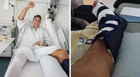 Gabriel Batistuta y la curiosa prótesis con la que fue operado del tobillo en Suiza [FOTOS]