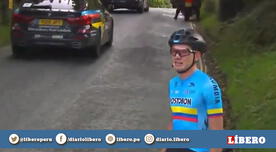 Ciclista colombiano rompía en llanto porque nadie lo ayudaba hasta que padre de rival lo auxilio [VIDEO]