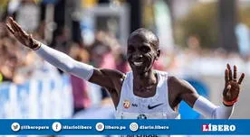 Eliud Kipchoge tras conquistar el récord mundial de maratón: "Hemos hecho historia juntos"