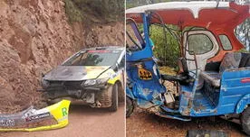 Caminos del Inca: Raúl Velit sufrió un brutal accidente tras estrellarse contra mototaxi [VIDEO]