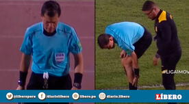 El árbitro Víctor Hugo Carrillo tuvo que ser reemplazado por lesión en el Cantolao vs Pirata [VIDEO]