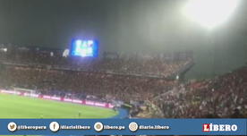 Colón vs Independiente: El impresionante aliento de los hinchas de Colón en plena lluvia
