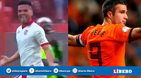 ¡Increíble! Comparan en redes gol de Janio Pósito a Universitario con el de Van Persie en Mundial