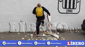 Arreglo floral que mandó Universitario a Alianza Lima fue destrozado [FOTOS]