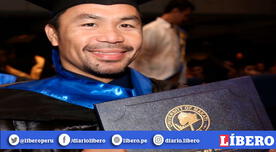 Manny Pacquiao se graduó a sus 40 años en la carrera de Ciencias Políticas [FOTOS]