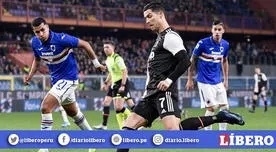 Juventus venció por  2-1 al Sampdoria en la jornada 17 de  la Serie A [VIDEO]