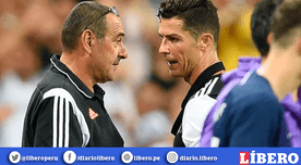 Cristiano Ronaldo culpó a Maurizio Sarri por perder la Supercopa de Italia
