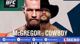 Conor Mcgregor vs. Cowboy Cerrone: fecha, hora y canales para la estelar de UFC 246
