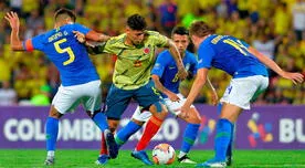 Colombia igualó 1-1 con Brasil en el cuadrangular por el Preolímpico 2020 [VIDEO GOLES]