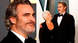 Joaquin Phoenix lució premio de los Oscar 2020 junto a su madre en ceremonia [FOTO]