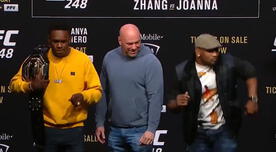 UFC: con pasos de salsa y divertidos gestos, el cara a cara que causó las risas de Dana White [VIDEO]