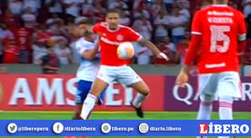 Paolo Guerrero cometió peligrosa falta en el Inter vs U. Católica por la Copa Libertadores [VIDEO]