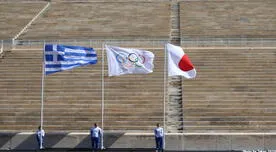 Sigue la polémica: Grecia entregó llama olímpica a Japón [VIDEO]