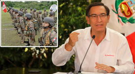 Martín Vizcarra anuncia salida de la reserva del Ejercito Peruano para patrullaje 