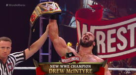 WrestleMania 36: Drew McIntyre es campeón de la WWE, repasa los resultados de la Vitrina de los Inmortales