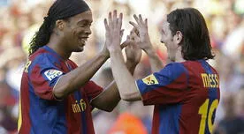 Ex presidente del Barcelona: "Ronaldinho fue igual o mejor que Messi"