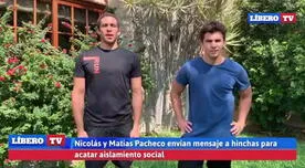 Nicolás y Matías Pacheco y el consejo para todos en esta cuarentena [VIDEO] 