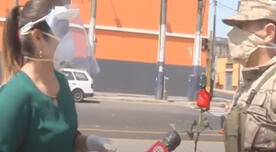 Militar le regala una rosa a periodista y le dedica un mensaje por el día de la Madre [VIDEO]