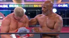 Mike Tyson presentó el nuevo título de AEW en Double or Nothing 2020 [VIDEO]