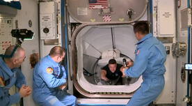 ¡Histórico! El emotivo recibimiento a astronautas del SpaceX en la Estación Espacial [VIDEO]